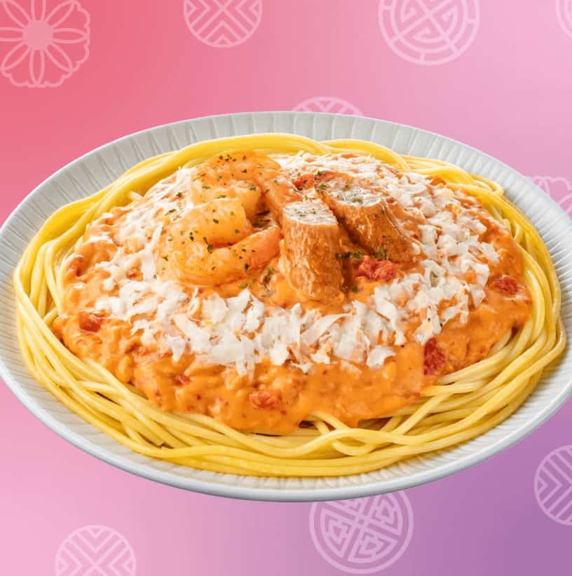 甘辛 ロゼクリームパスタ