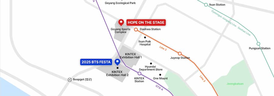 2025 BTS FESTA in KINTEX場所