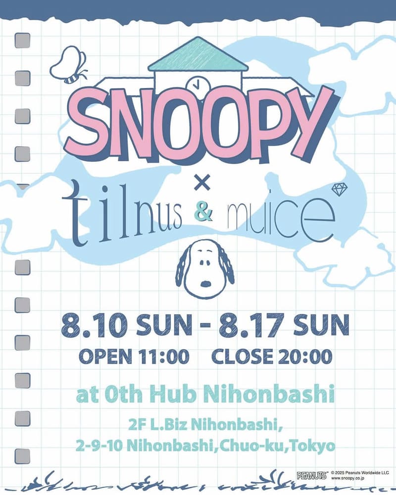 “tilnus×muice”合同ポップアップ