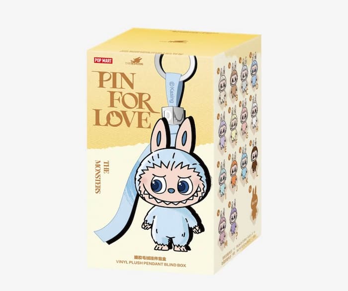 イニシャルラブブ☆M☆POPMART☆PIN PIN FOR LOVE シリーズ イニシャル 