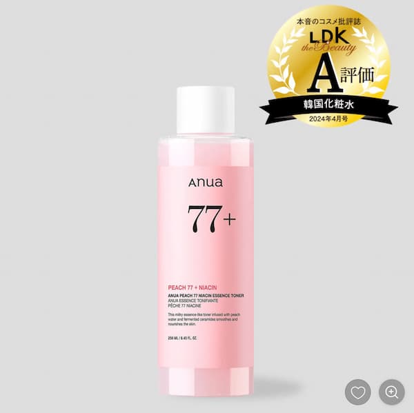 桃 77 ナイアシン エッセンス トナー