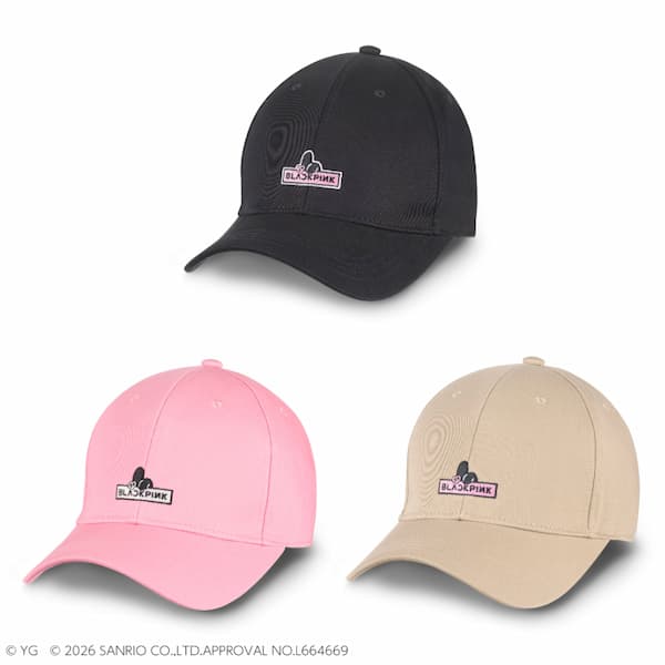 キャップ (BLACK/PINK/BEIGE)