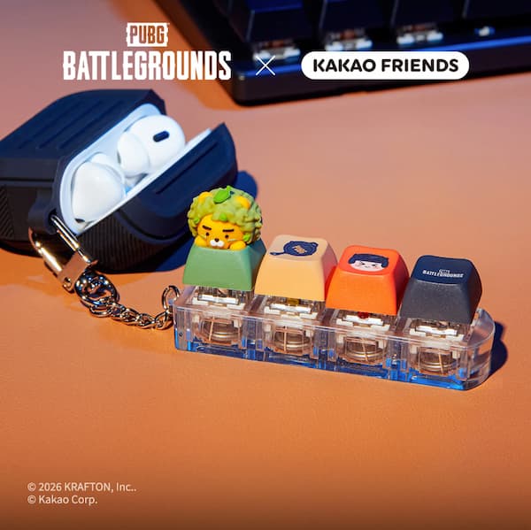 LEDキーキャップキーリング グリーン