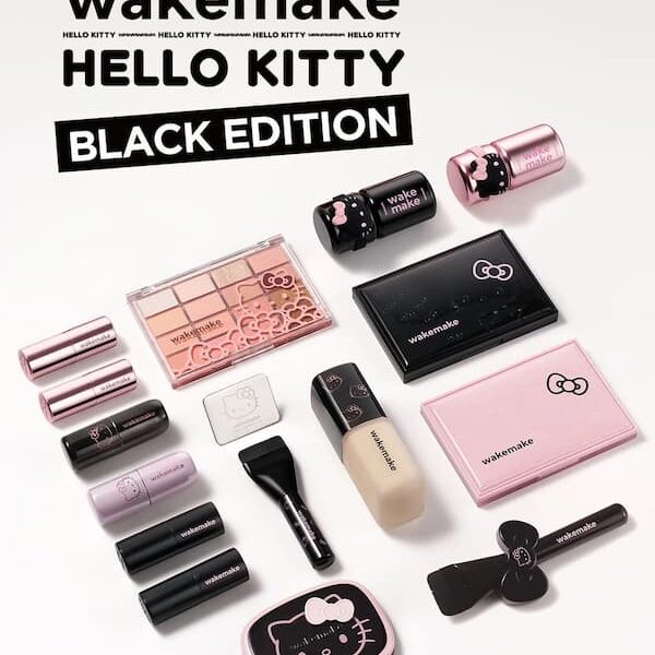 wakemake HELLO KITTY Qoo10限定 メイク セット wakemake（ウェイクメイク）】から、ハローキティとコラボした大人