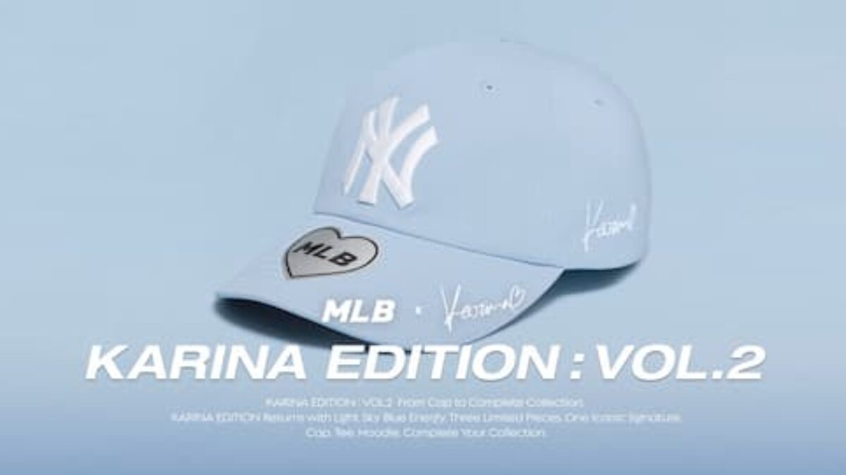 MLB 韓国限定　aespaカリナ　新品　タグ付き　フリーサイズ　即日発送可能 aespaのカリナが、「MLB Korea」の新ブランドアンバサダーに就任。最新