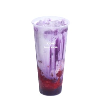 Ube Strawberry Latte