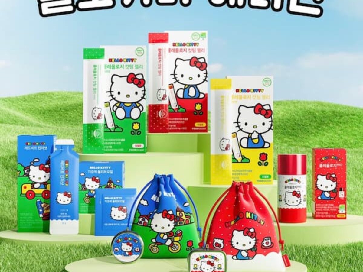 【希少】韓国　オソルロク　ハローキティ　ティータイムエディション OSULLOC X HELLO KITTY​ Brew a Cup, Brighten Your Day​ 차 한잔에