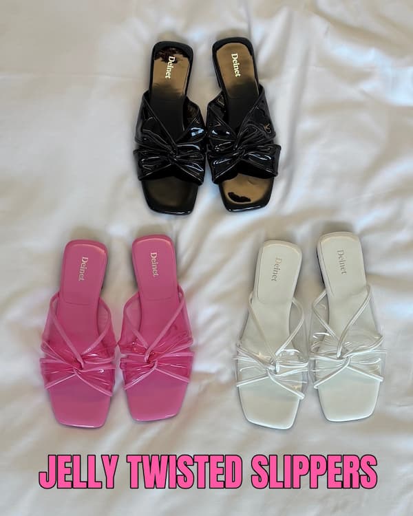 JELLY TWISTED SLIPPERS