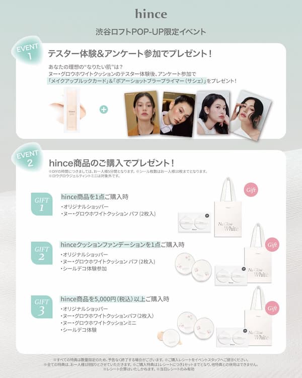 購入アイテムに応じた特典